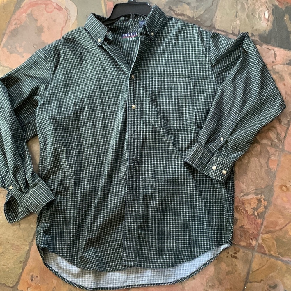 Trader Bay Flannel Long Sleeved Button Down Shirt… - image 1